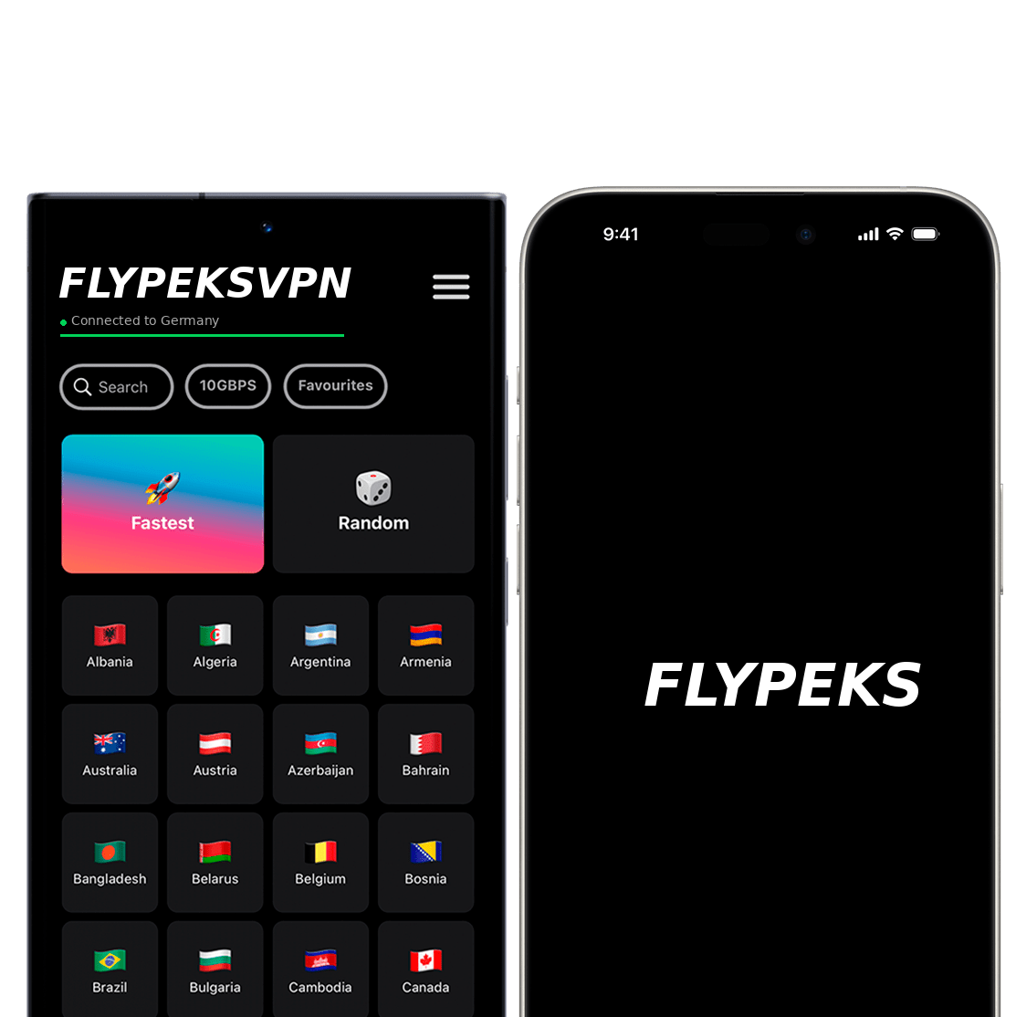 Приложение FlypeksVPN для смартфона